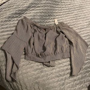 Off shoulder crop top